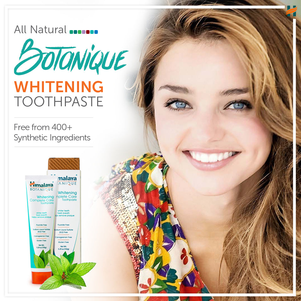 Himalaya BOTANIQUE Whitening Komplettschutz Zahnpasta – Simply Mint – 150g