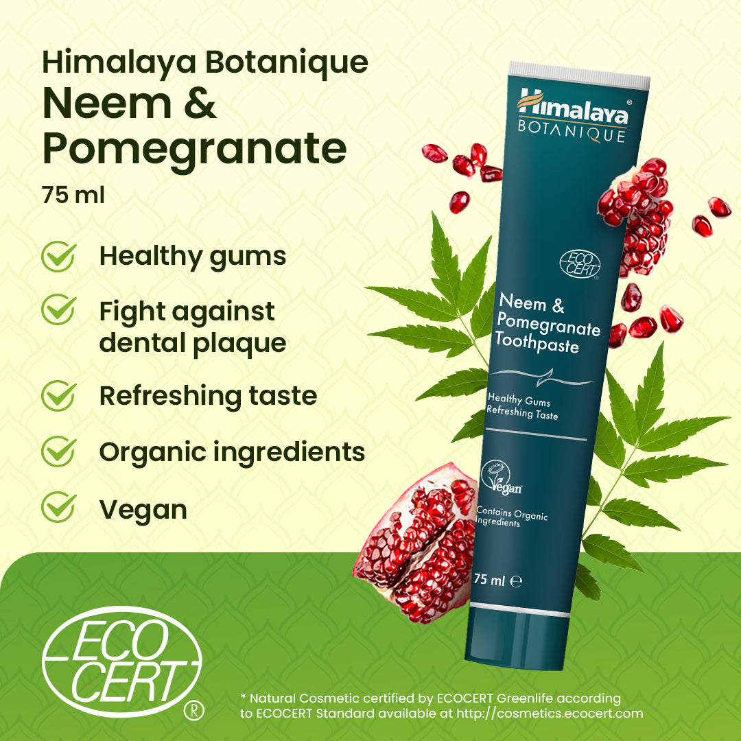 Himalaya Botanique Neem &amp; Granatapfel Zahnpasta 75 ml