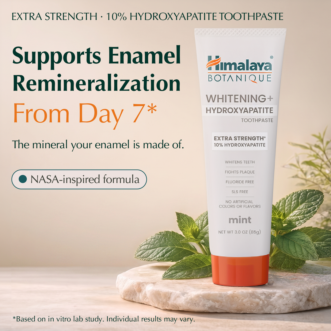 Himalaya Botanique Whitening+ Hydroxyapatit-Zahnpasta – Extra Starke Minze 85g