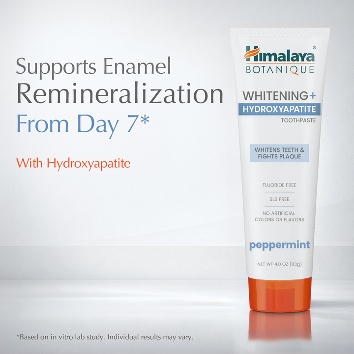 Himalaya Botanique Whitening+ Hydroxyapatit Zahnpasta – Pfefferminze 113g