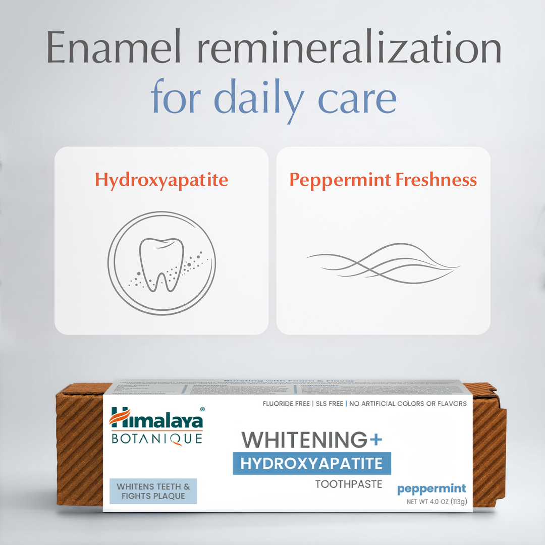 Himalaya Botanique Whitening+ Hydroxyapatit Zahnpasta – Pfefferminze 113g