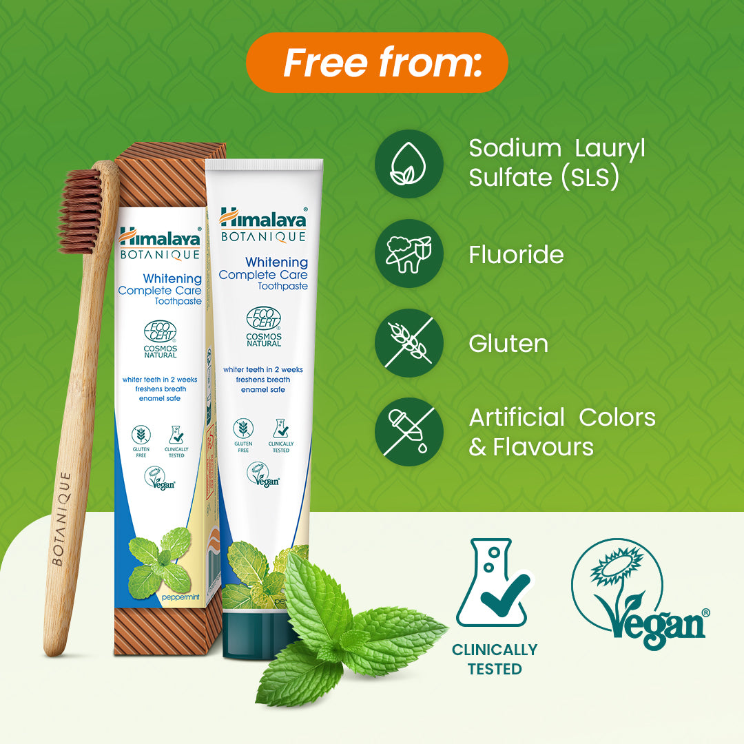 Himalaya Botanique wybielająca pasta do zębów kompletna ochrona – Mięta pieprzowa 75 ml