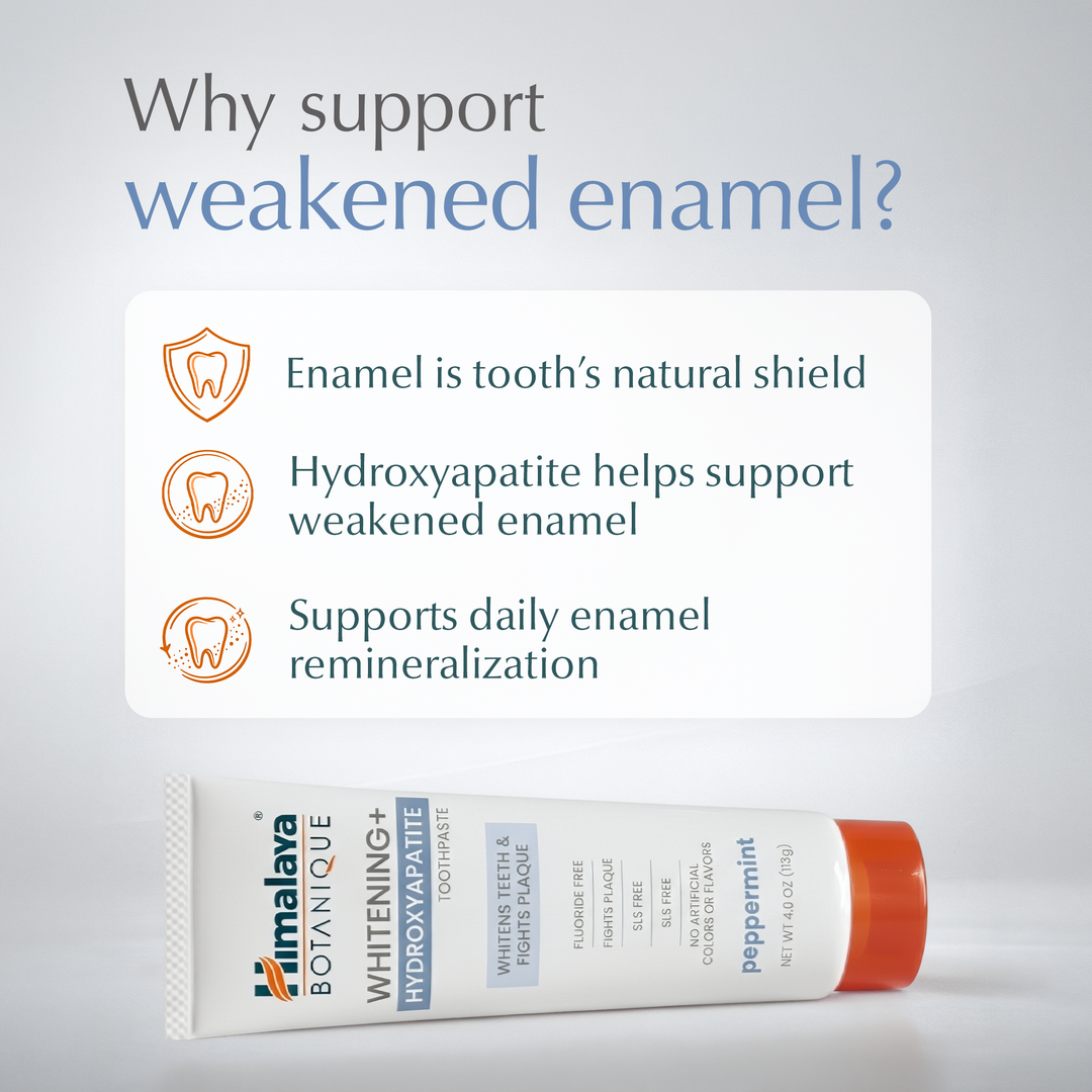 Himalaya Botanique Whitening+ Hydroxyapatit Zahnpasta – Pfefferminze 113g