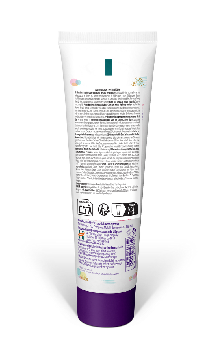 Himalaya Kids Bubblegum-Zahnpasta – 80 g