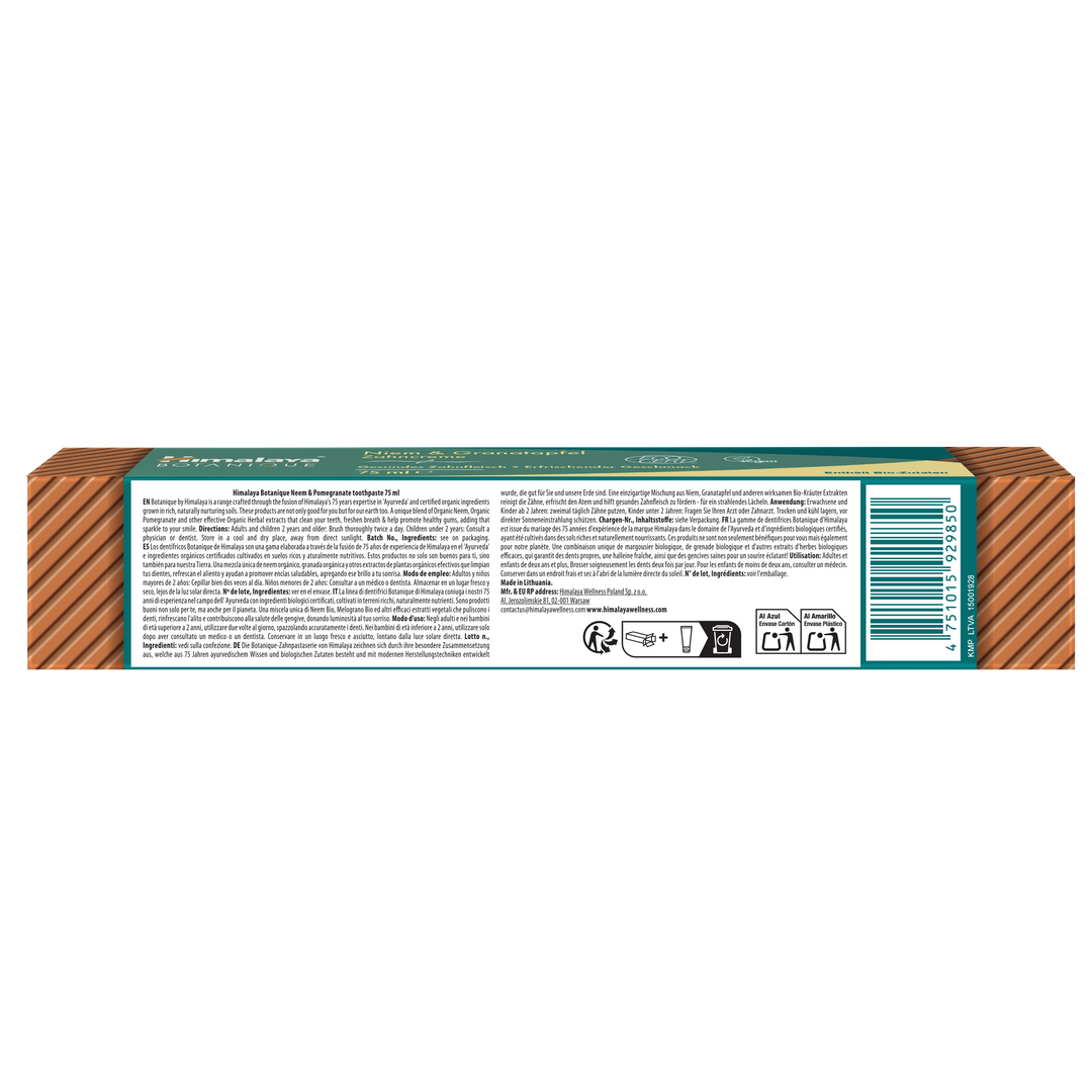 Himalaya Botanique Neem &amp; Granatapfel Zahnpasta 75 ml
