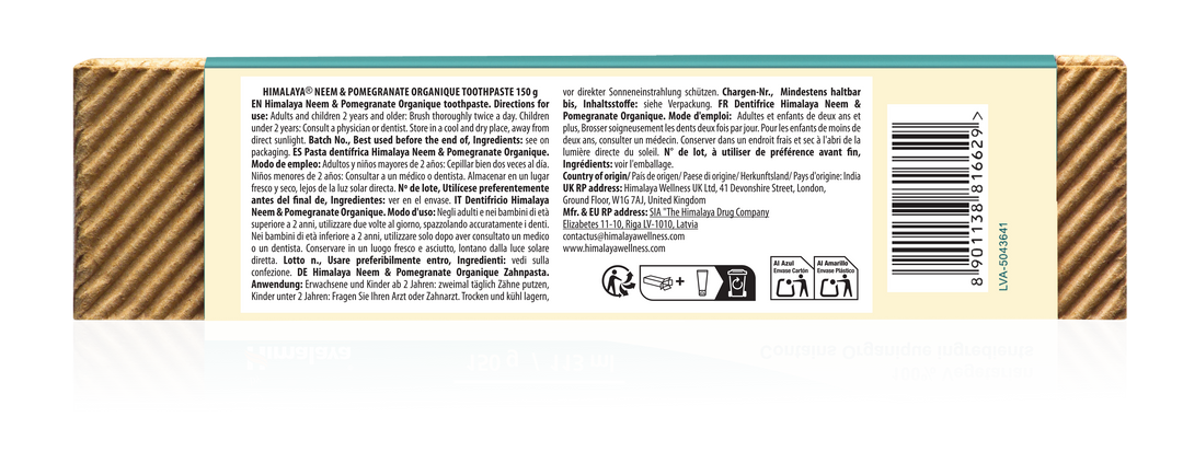 Himalaya Botanique Pasta do zębów z neem i granatem – 150 g