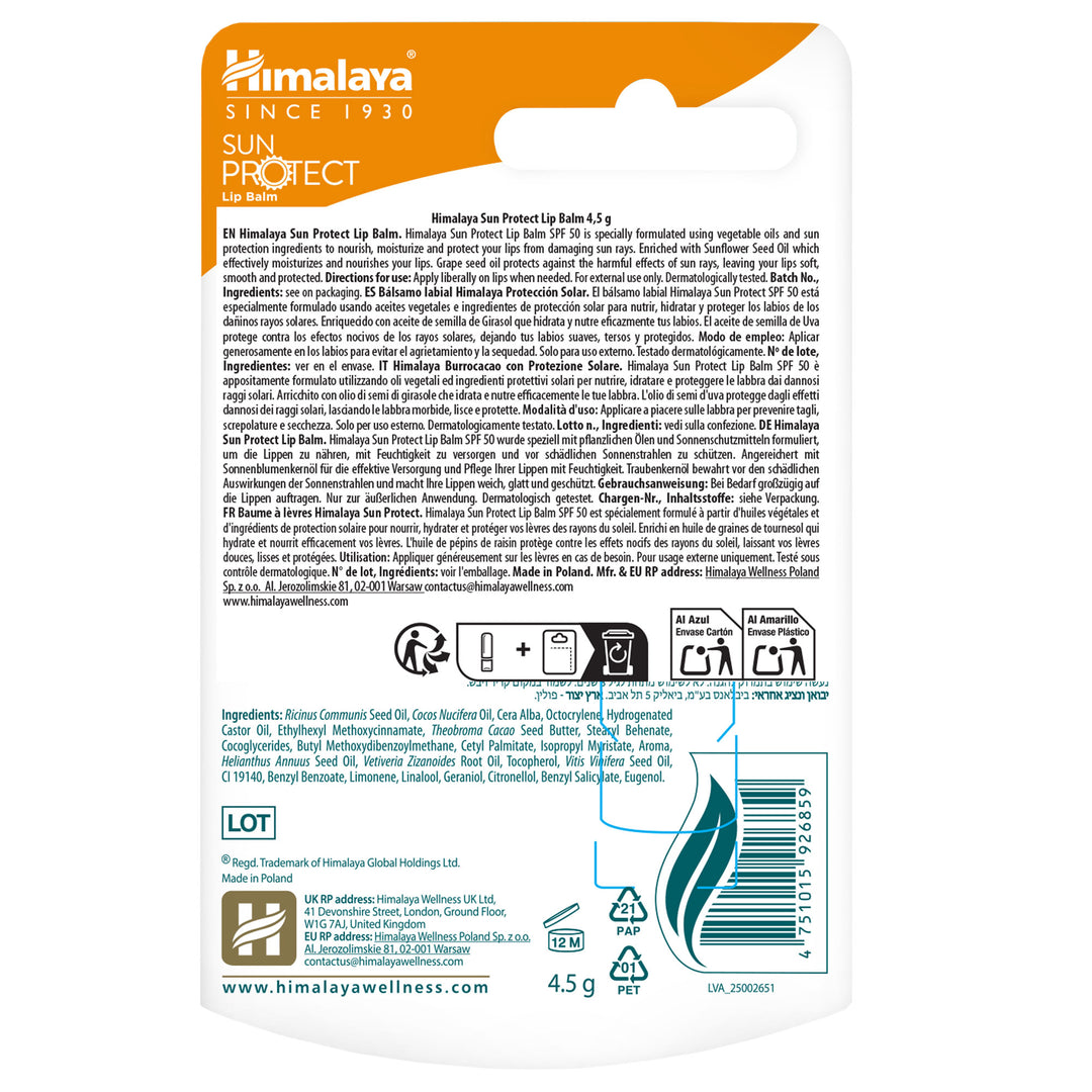 Himalaya Sun Protect Lippenbalsam (LSF 50), 4,5 g