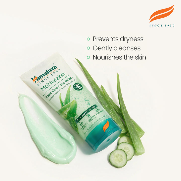 Himalaya Nawilżający Żel do Mycia Twarzy Aloes – 150ml