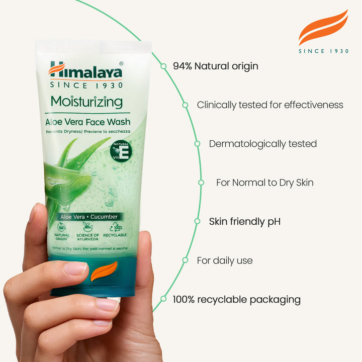 Himalaya Nawilżający Żel do Mycia Twarzy Aloes – 150ml