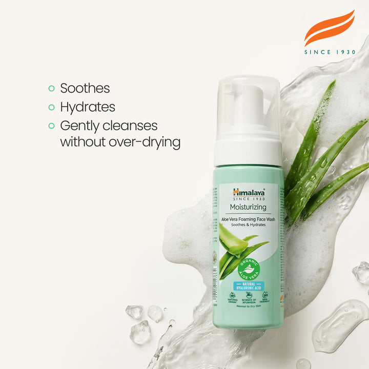 Himalaya Feuchtigkeitsspendendes Aloe Vera Reinigungsschaum-Gesichtswaschmittel - 150 ml