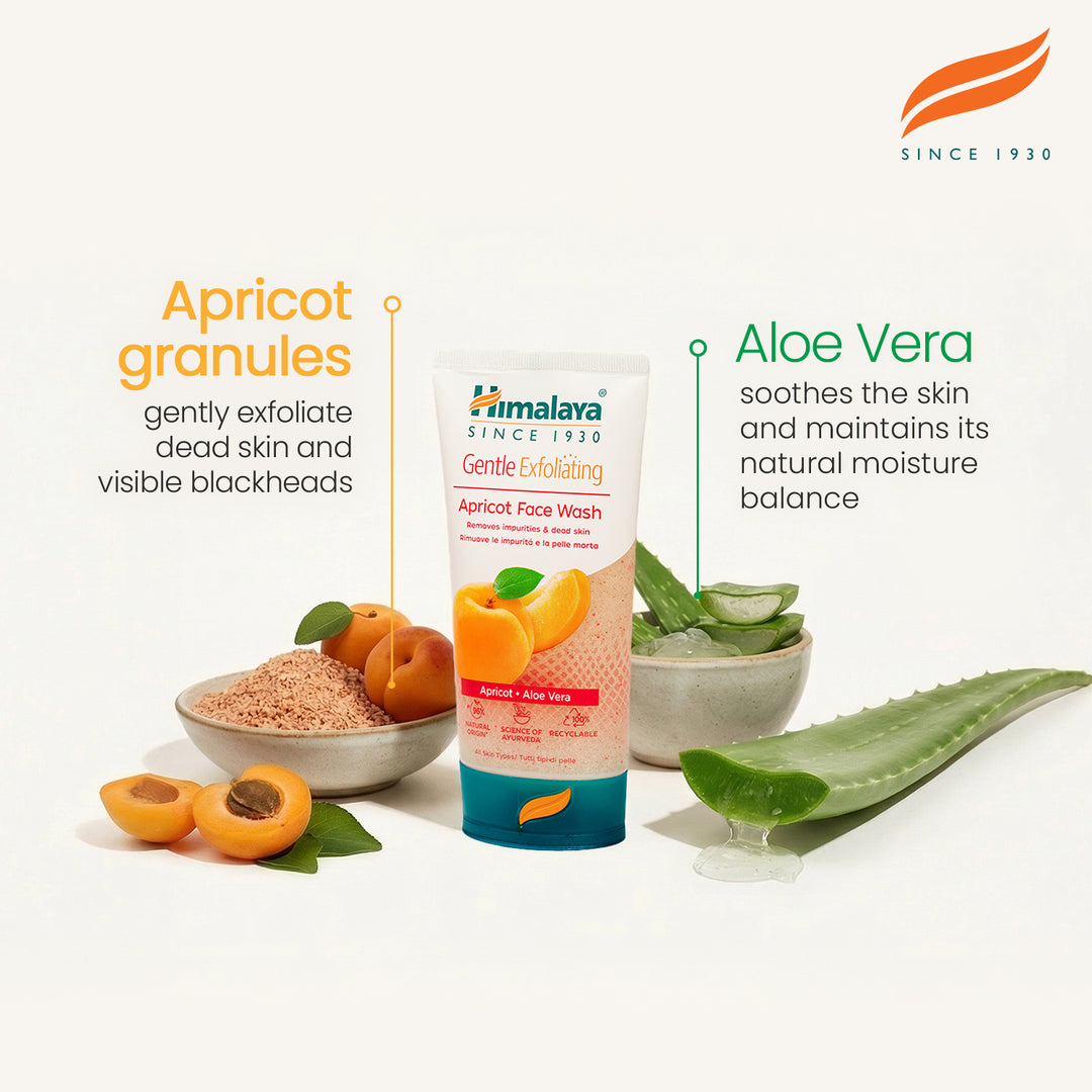 Himalaya Sanftes Peeling-Gesichtswaschgel mit Aprikose - 150ml