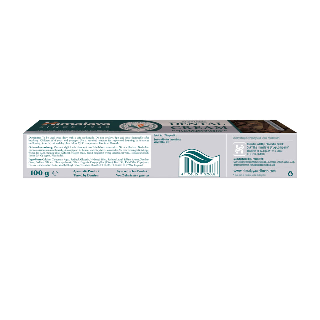 Himalaya Ayurvedische Zahnpasta Kräuter-Zahnpasta – Nelke – 100 g