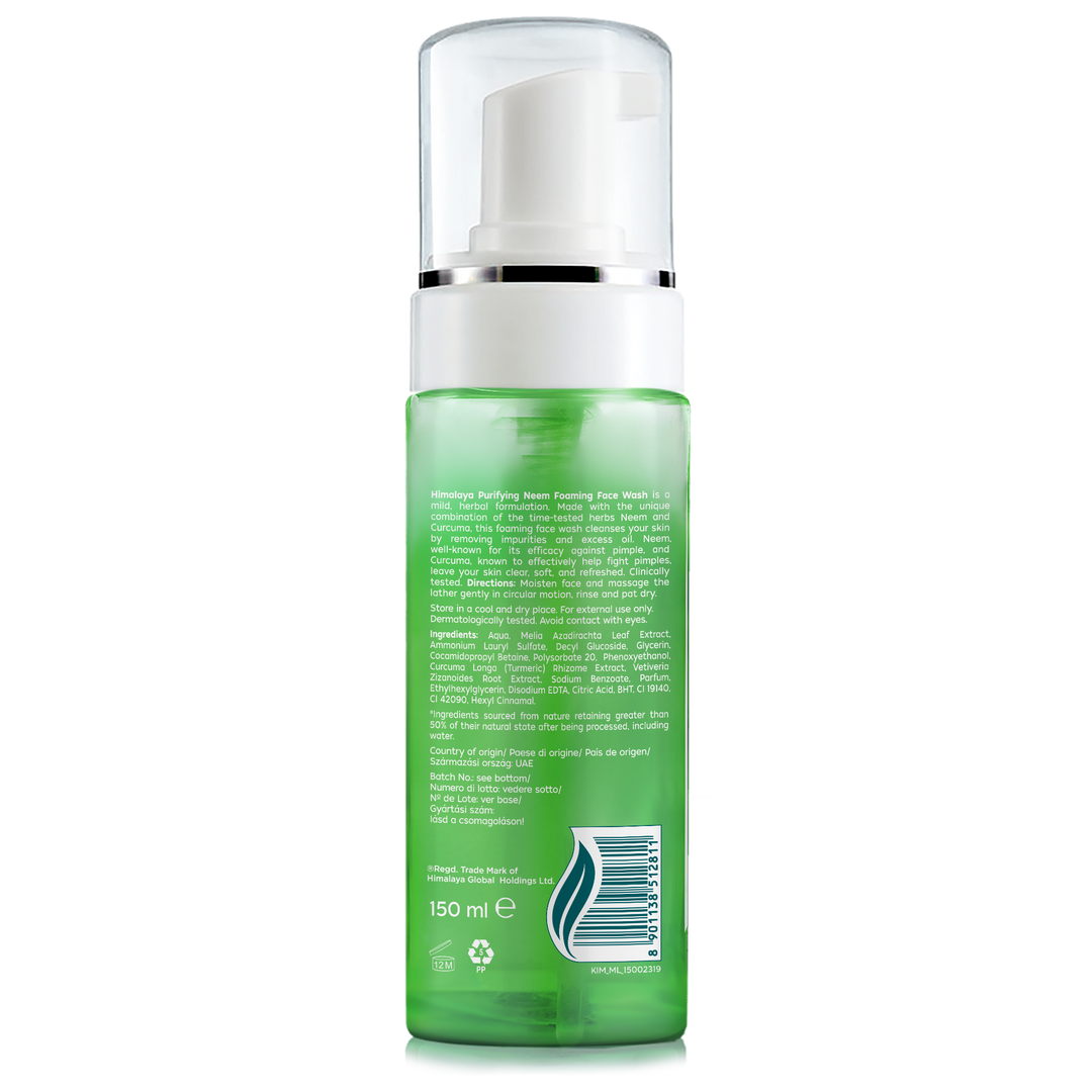 Himalaya oczyszczająca pianka do mycia twarzy z neem - 150ml