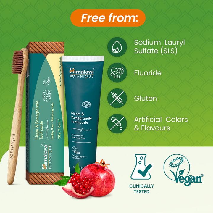 Himalaya Botanique Pasta do zębów z neem i granatem – 150 g