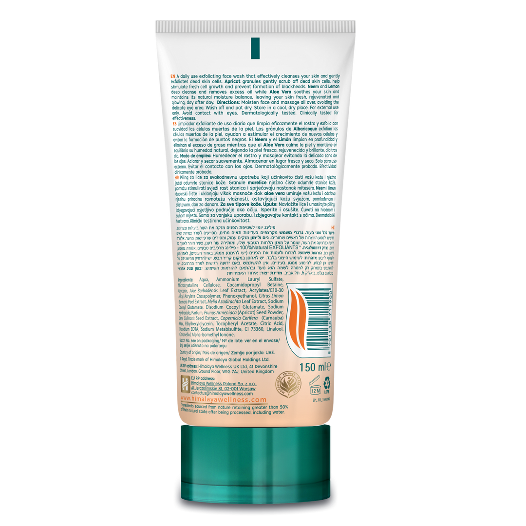 Himalaya Sanftes Peeling-Gesichtswaschgel mit Aprikose - 150ml