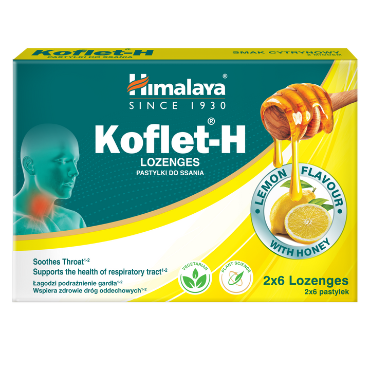 Himalaya Koflet-H Cytryna - Tabletki do ssania 2x6s