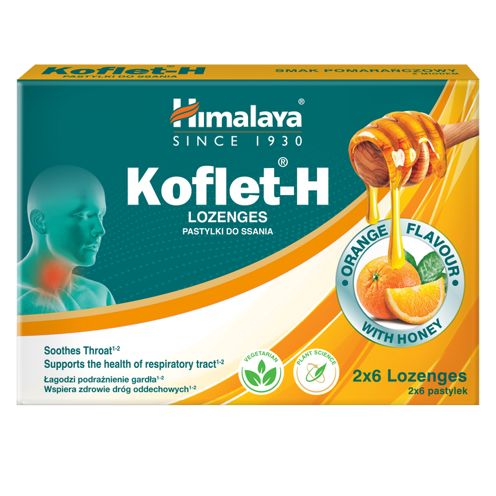 Himalaya Koflet-H Orange - Pastylki do ssania 2x6s