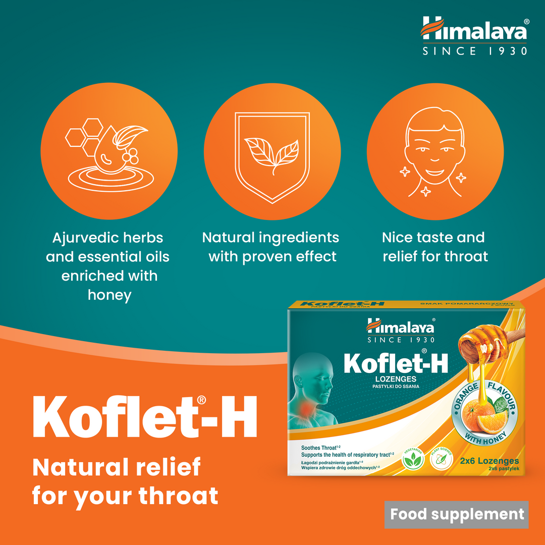Himalaya Koflet-H Orange - Pastylki do ssania 2x6s