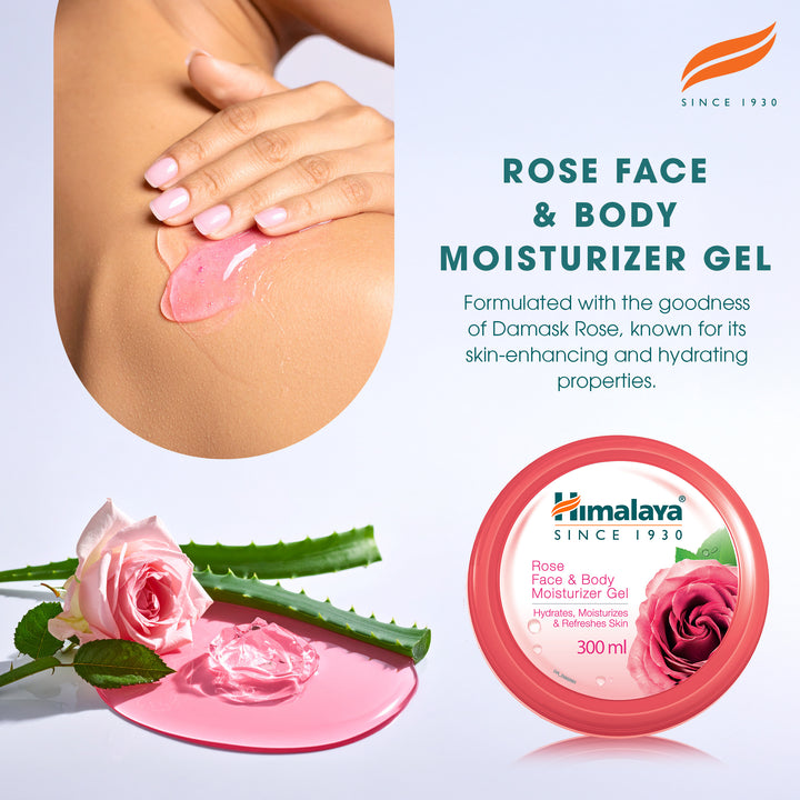 Himalaya Rose Gesichts- &amp; Körper Feuchtigkeitsgel – 300ml