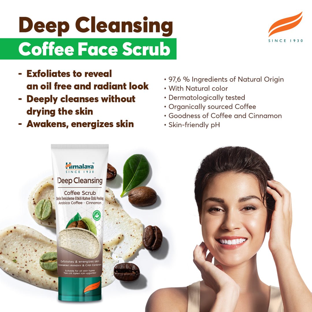 Himalaya Deep Cleansing Coffee Gesichts-Peeling - 75 ml
