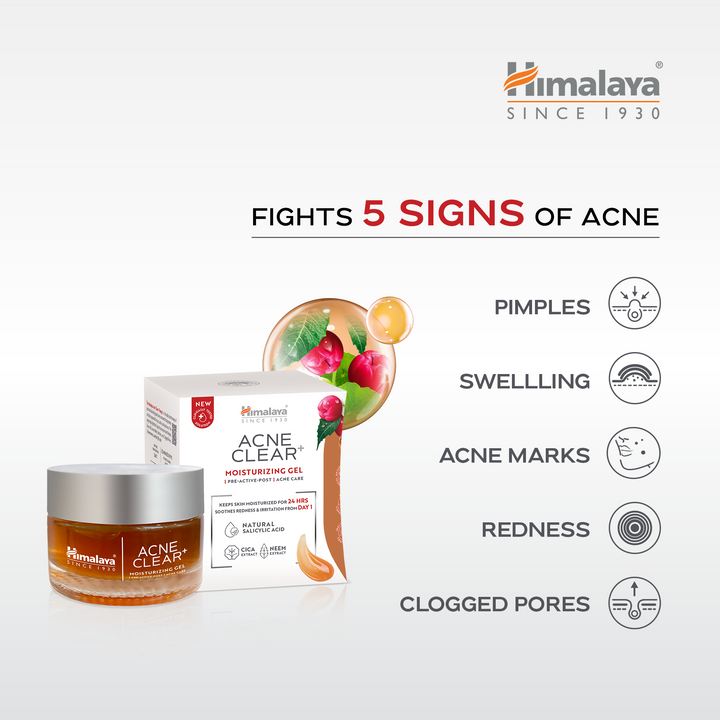 Himalaya Acne Clear+ Nawilżający Żel