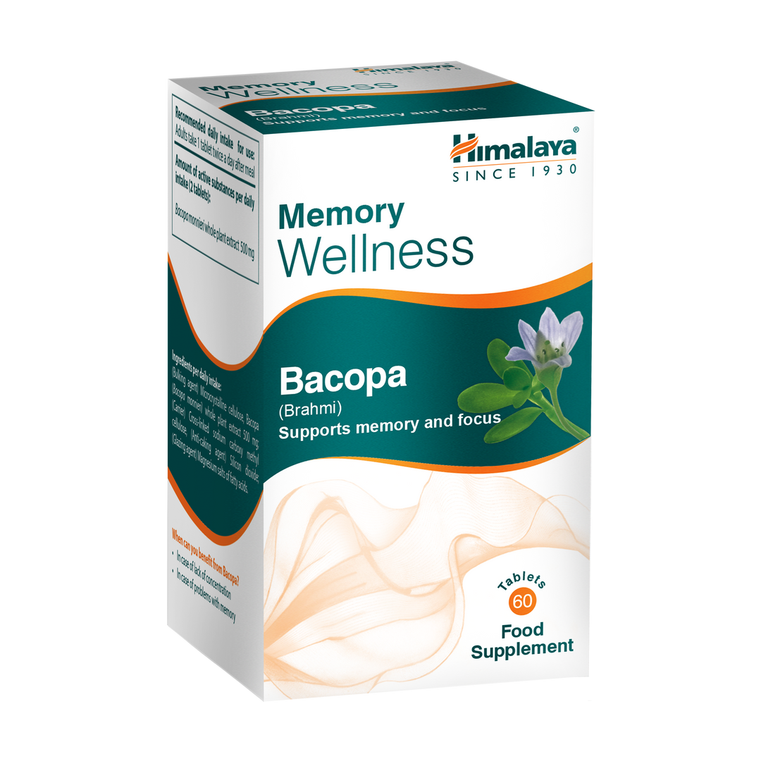 Himalaya Memory Wellness Focus Bacopa (Brahmi) – 60 Tabletten
