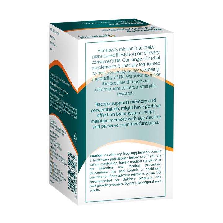 Himalaya Memory Wellness Focus Bacopa (Brahmi) – 60 Tabletten