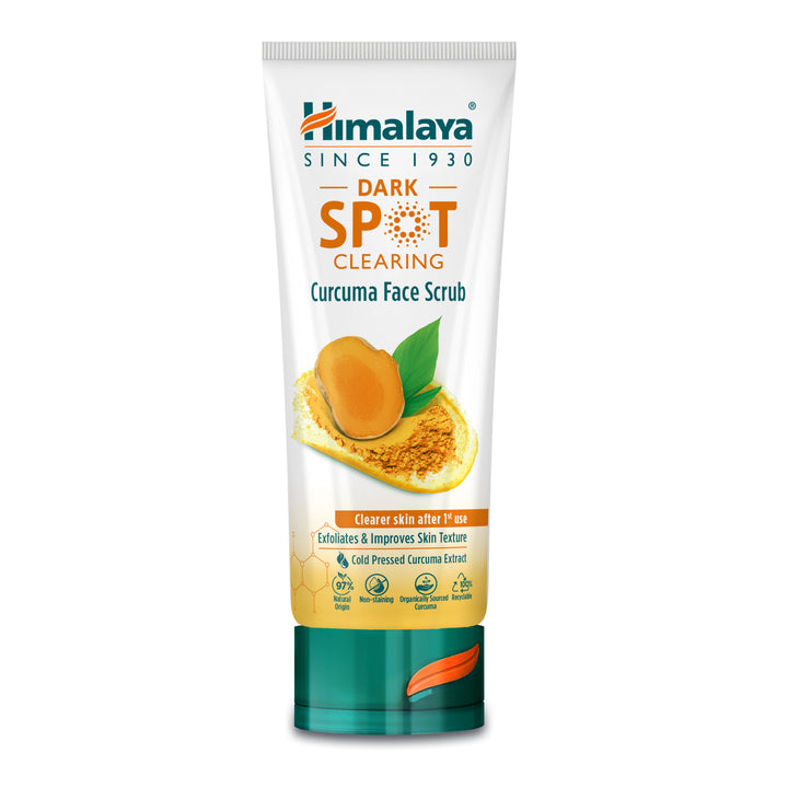 Himalaya Cukrowy peeling do twarzy z kurkumą rozjaśniający przebarwienia