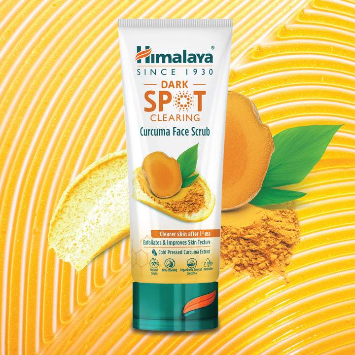 Himalaya Cukrowy peeling do twarzy z kurkumą rozjaśniający przebarwienia