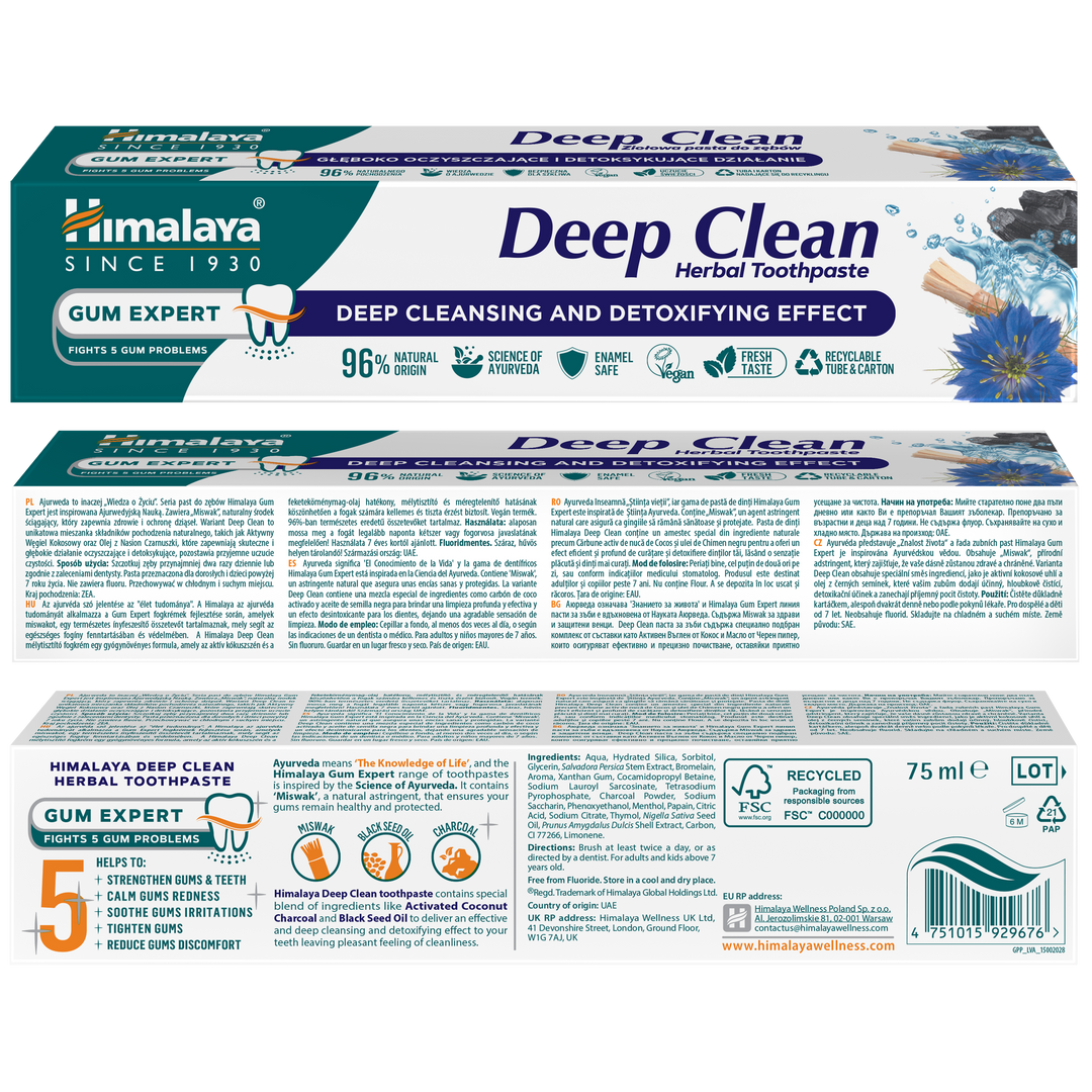 Himalaya Gum Expert Tiefenreinigung Kräuterzahnpasta - 75 ml