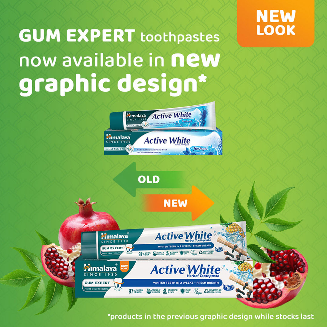 Himalaya Gum Expert Kräuterzahnpasta - Active White Frischgel - 75 ml