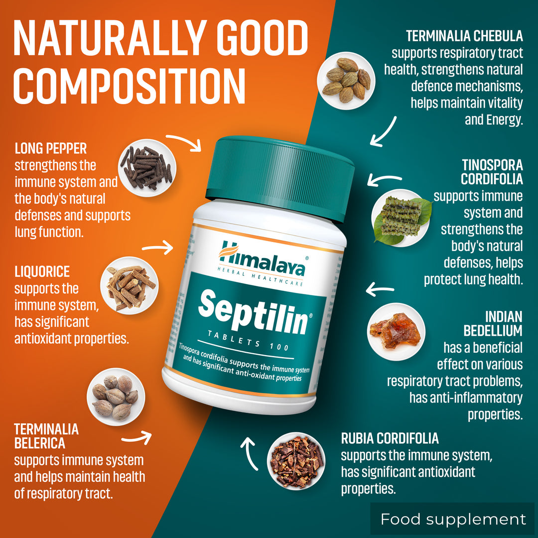 Himalaya Septilin - 100 tabletek