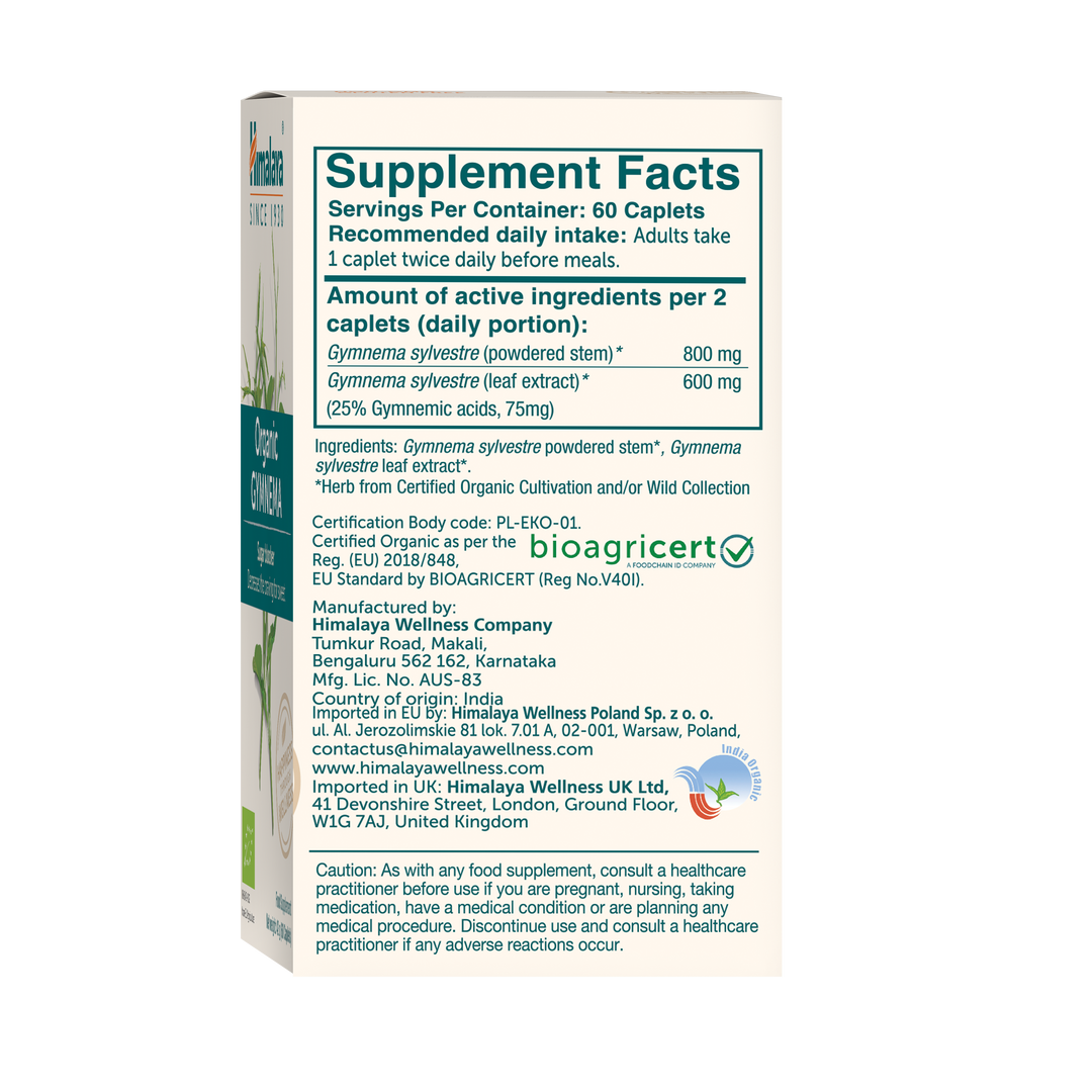 Himalaya Organic Gymnema 60 Tabletten