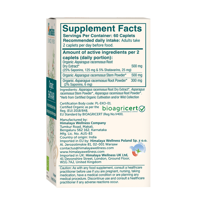 Himalaya Bio Shatavari 60 Tabletten