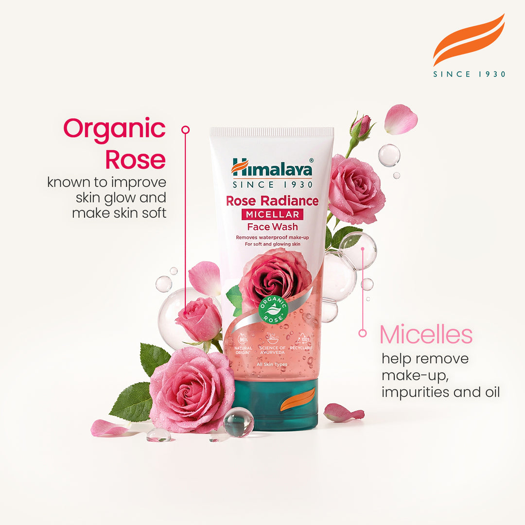 Himalaya Rose Radiance Micelarny Żel do Mycia Twarzy - 150ml