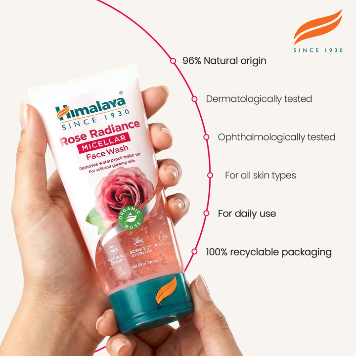 Himalaya Rose Radiance Micelarny Żel do Mycia Twarzy - 150ml