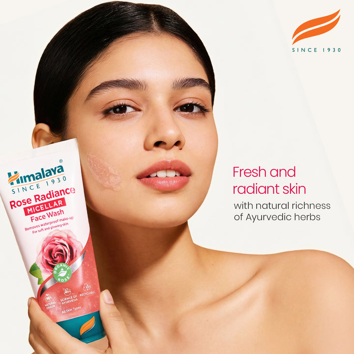 Himalaya Rose Radiance Micelarny Żel do Mycia Twarzy - 150ml