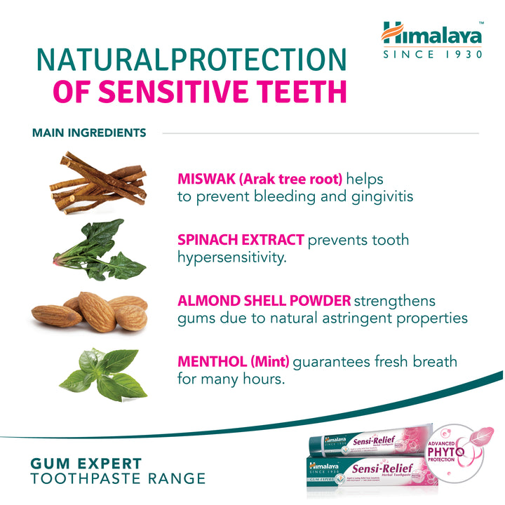 Himalaya Gum Expert Kräuterzahnpasta - Sensi Relief - 75ml