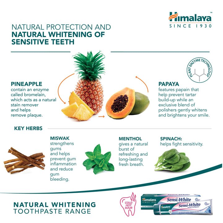Himalaya Gum Expert Kräuterzahnpasta - Sensi White - 75ml