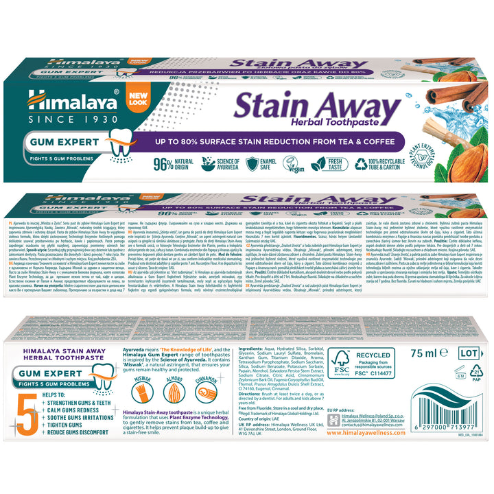 Himalaya Gum Expert Kräuterzahnpasta - Gegen Verfärbungen - 75 ml