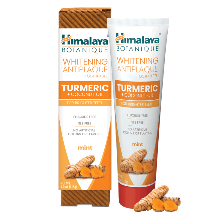 Himalaya Botanique Whitening Antiplaque Zahnpasta Kurkuma + Kokosöl 113G