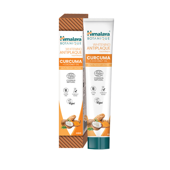 Himalaya Botanique Whitening Antiplaque Zahnpasta Kurkuma + Kokosöl 75 ml