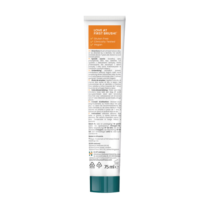 Himalaya Botanique Whitening Antiplaque Zahnpasta Kurkuma + Kokosöl 75 ml
