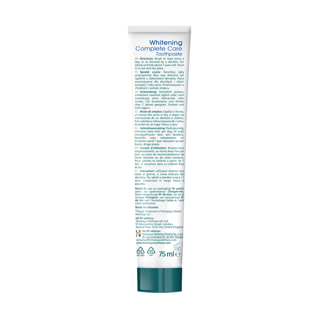 Himalaya Botanique wybielająca pasta do zębów kompletna ochrona – Mięta pieprzowa 75 ml