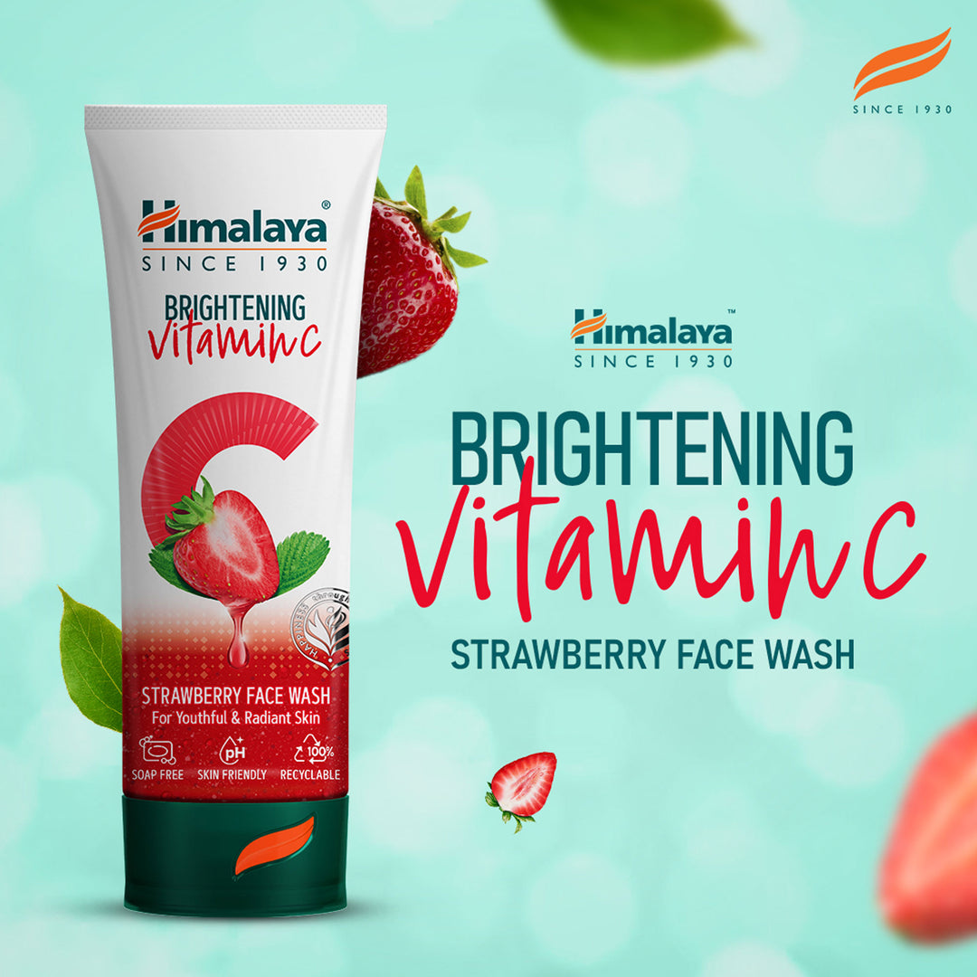 Himalaya aufhellendes Vitamin C Erdbeer-Gesichtswaschmittel