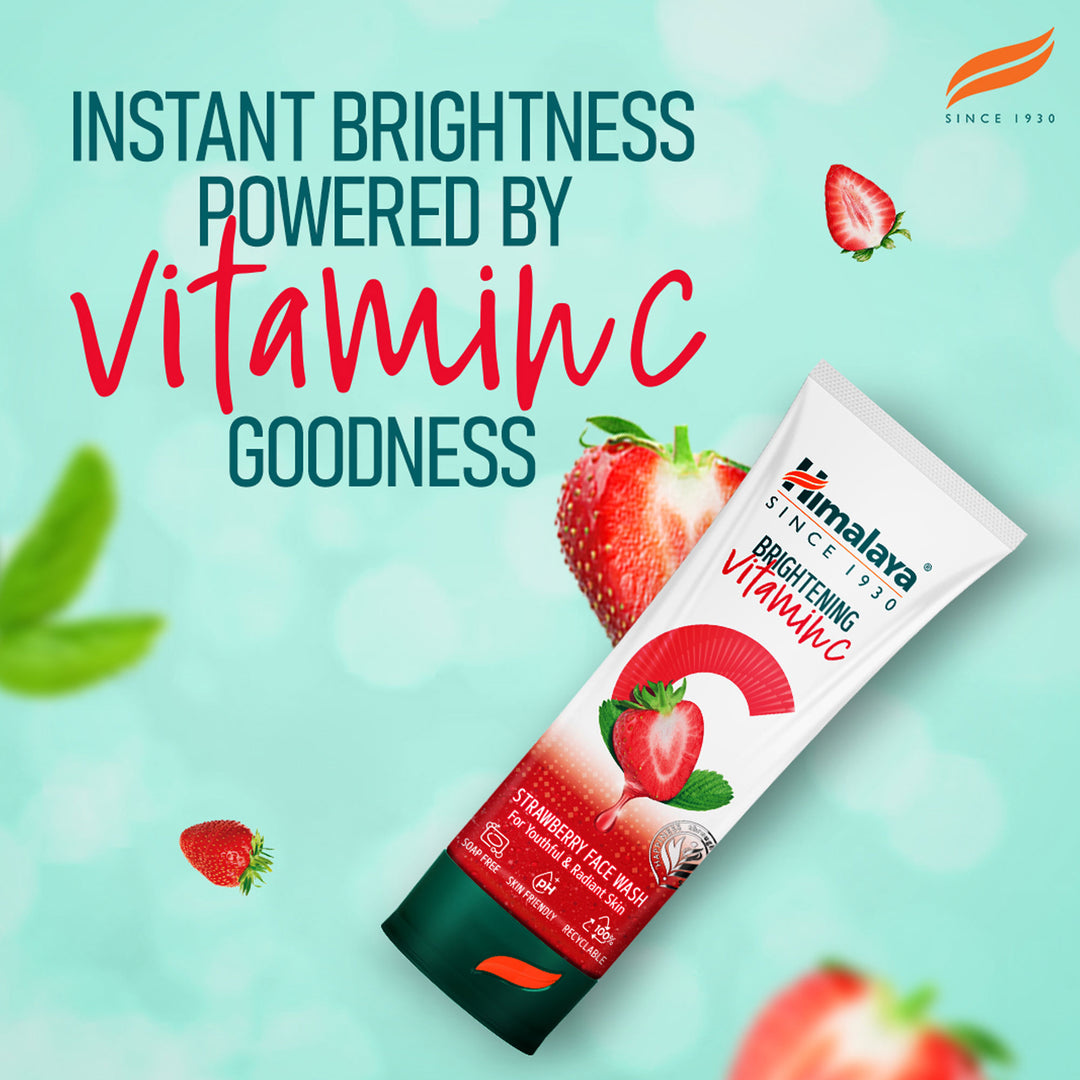 Himalaya aufhellendes Vitamin C Erdbeer-Gesichtswaschmittel