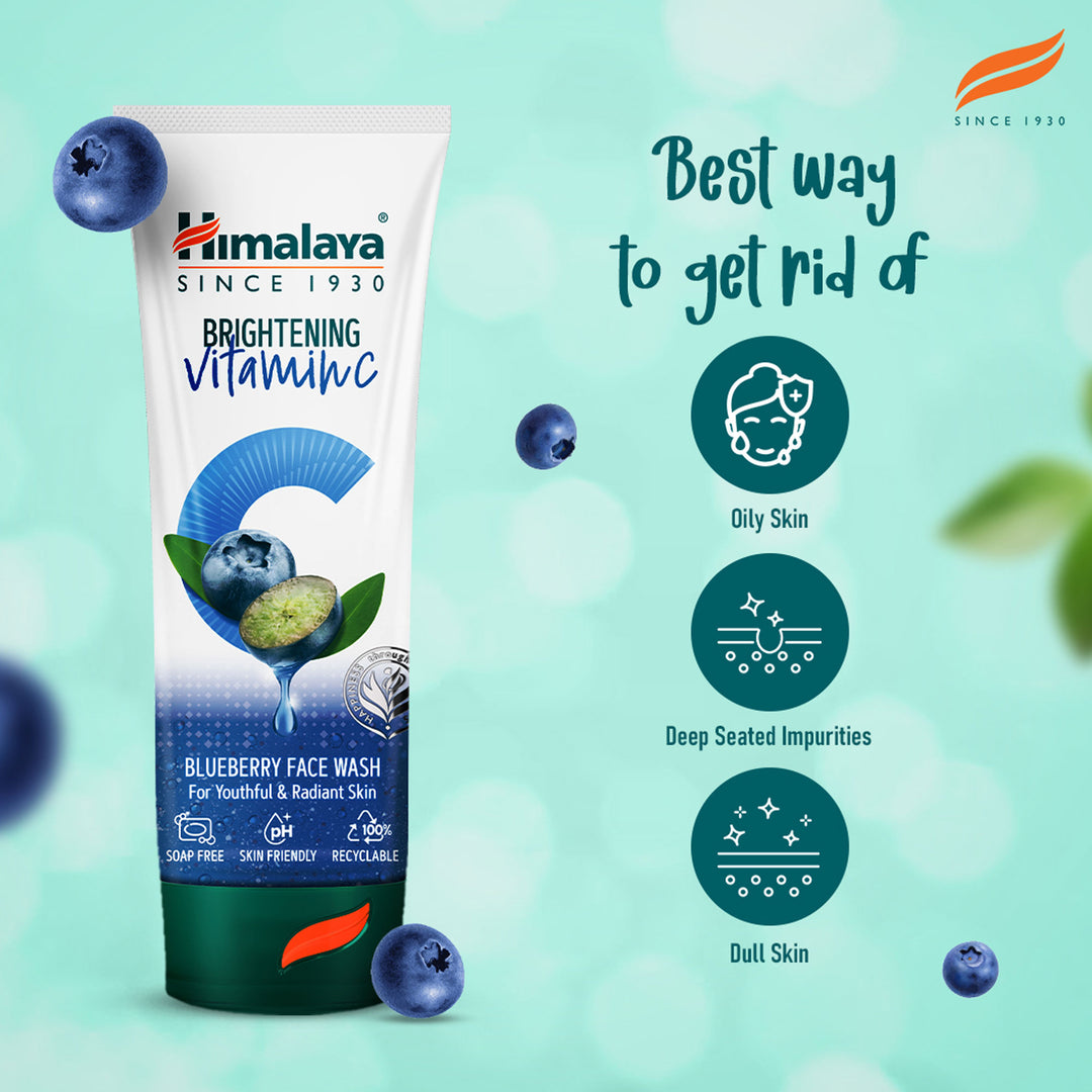 Himalaya Brightening Vitamin C Heidelbeer-Gesichtswaschgel