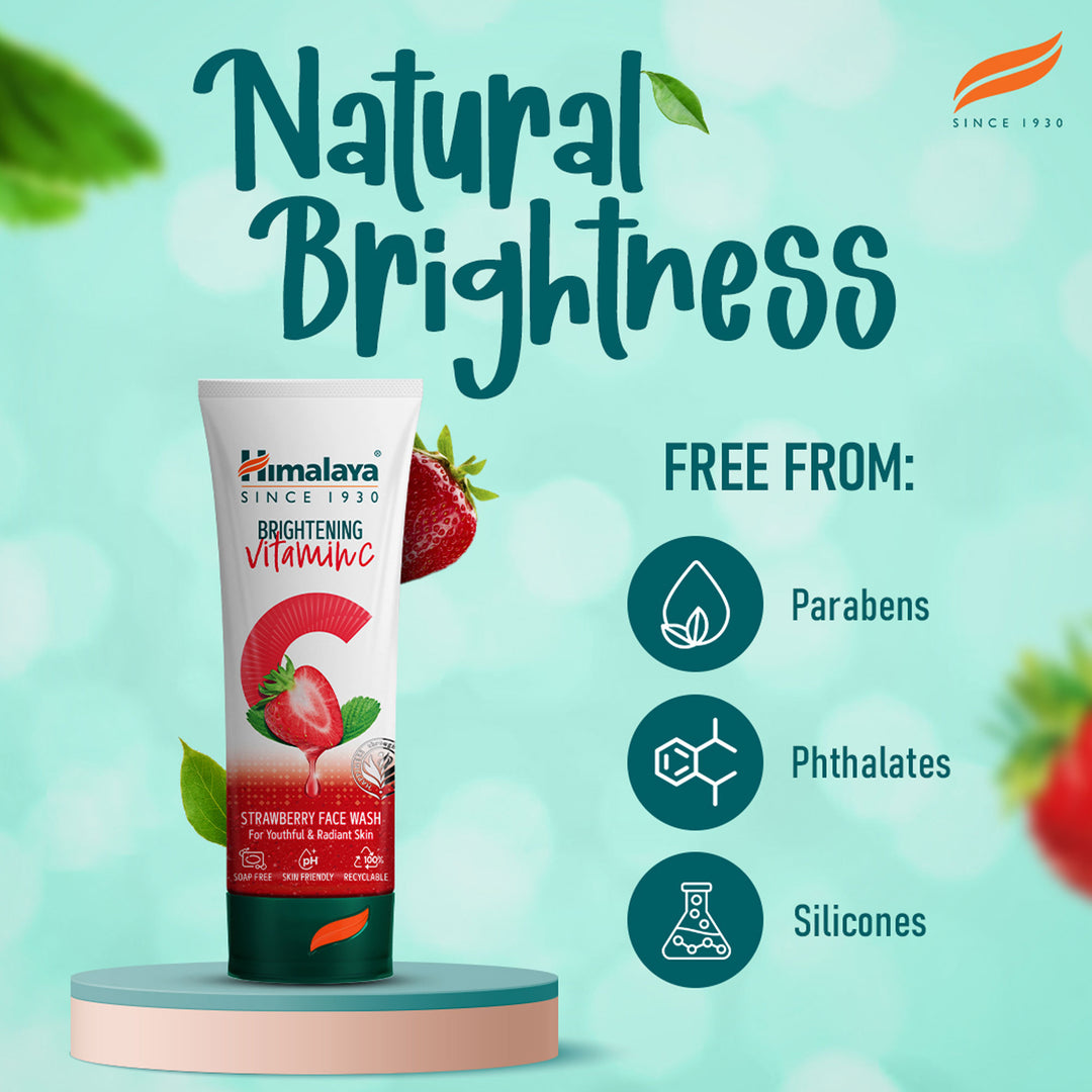 Himalaya aufhellendes Vitamin C Erdbeer-Gesichtswaschmittel