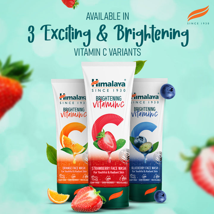 Himalaya aufhellendes Vitamin C Erdbeer-Gesichtswaschmittel