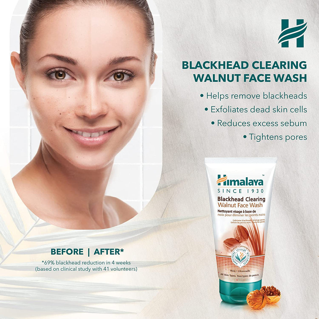 Himalaya Mitesser Peeling Walnuss Waschgel - 150 ml